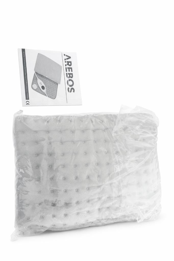 AREBOS Elektrisch Warmtekussen 45x85 cm Grijs | NIEUW, Huis en Inrichting, Woonaccessoires | Kussens, Nieuw, Grijs, Vierkant, Ophalen of Verzenden
