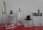 5 lege parfumflessen : PRADA - GIORDANI - CERRUTI - LANCÔME, Verzamelen, Parfumverzamelingen, Ophalen of Verzenden, Gebruikt, Parfumfles