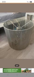 Kroonluchter met grijze kap, Huis en Inrichting, Ophalen, Gebruikt, Glas, Klassiek