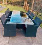 Mooie 6-persoons tuinset, Tuin en Terras, Ophalen, Kunststof, Eettafel, 6 zitplaatsen