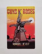 Guns N' Roses Nijmegen Gofferpark reclamebord van metaal, Info@deconoord.nl, Deco Noord, Nieuw, Ophalen of Verzenden