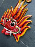 Raksha Naga gara houtsnijwerk masker Sri lanka Sri Lankaanse, Antiek en Kunst, Ophalen of Verzenden