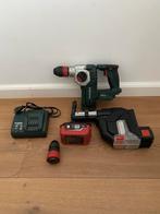 Metabo Accu Klopboormachine 18 V 5,5 Amper met stofzuiger, Doe-het-zelf en Verbouw, Gereedschap | Boormachines, Boormachine, Gebruikt