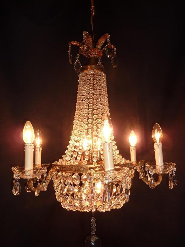 zakluchter, Huis en Inrichting, Lampen | Kroonluchters, Gebruikt, Metaal, Ophalen