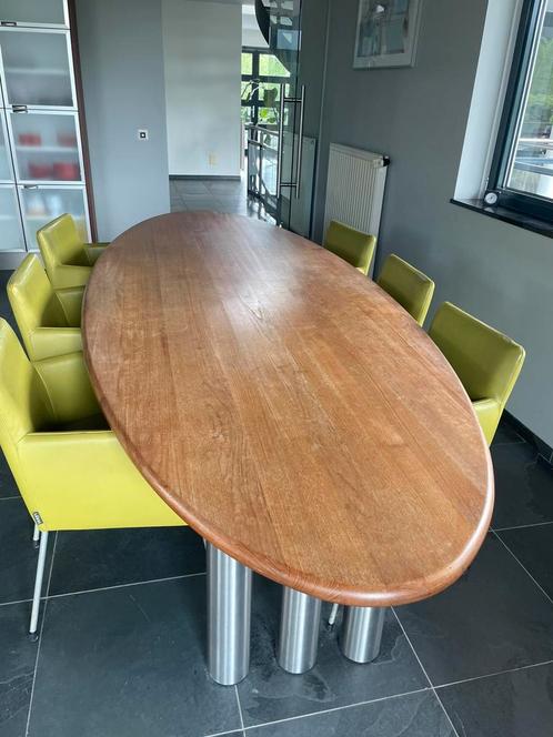 Design Tafel vraagprijs €3000,-, Huis en Inrichting, Tafels | Eettafels, Zo goed als nieuw, 200 cm of meer, Vijf personen of meer