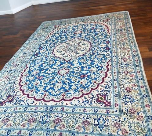 Perzisch tapijt handgeknoopt Nain Oosters vloerkleed, Huis en Inrichting, Stoffering | Tapijten en Kleden, Gebruikt, 200 cm of meer
