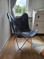 Vlinderstoel, zwart, Huis en Inrichting, Fauteuils, Ophalen, Zo goed als nieuw, 50 tot 75 cm