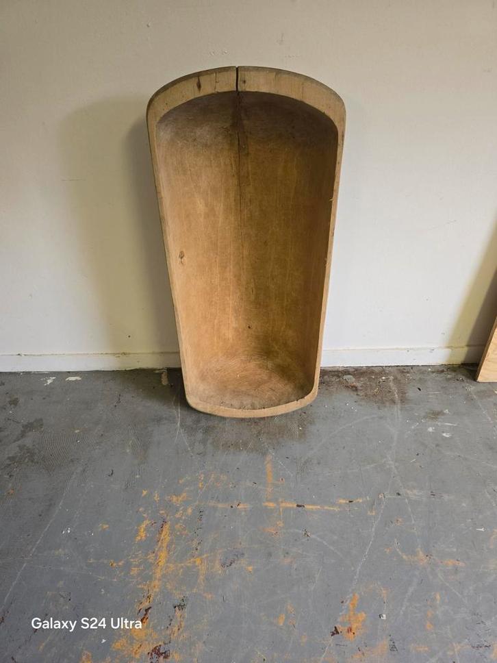 02 Trog / oude Varkens Trog van vroeger 100cm hoog ., Antiek en Kunst, Curiosa en Brocante, Ophalen