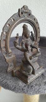 Goddelijke Devi Lakshmi in aureool brons, Antiek en Kunst, Verzenden