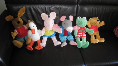 6 Kikker en vriendjes handpoppen van Max Velthuijs., Kinderen en Baby's, Speelgoed | Knuffels en Pluche, Kikker, Ophalen of Verzenden