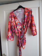 Pom Amsterdam zgan wikkelblouse cyclaam gebloemd 40, Kleding | Dames, Maat 38/40 (M), Overige kleuren, Ophalen of Verzenden, Zo goed als nieuw