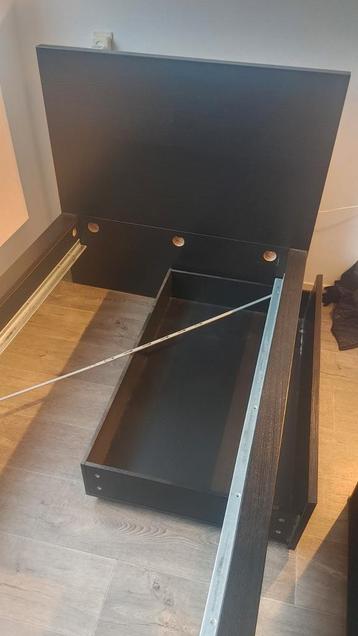 Zwarte Ikea Malm 90x200 - afbeelding 4
