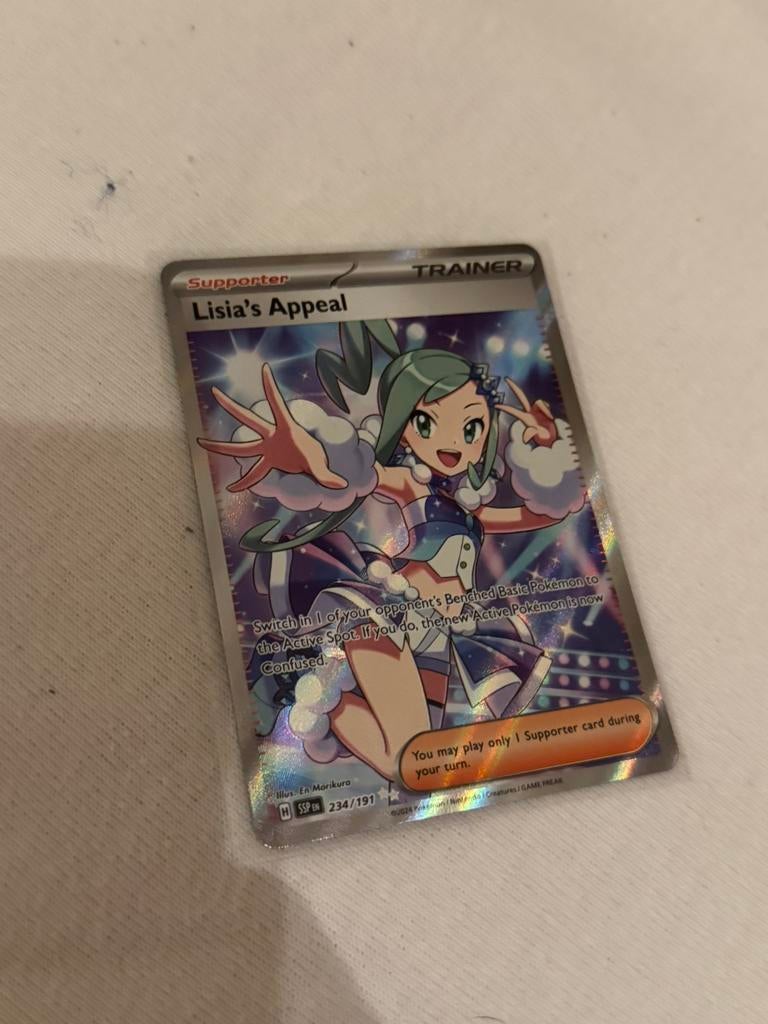 Pokemon kaart lisia’s appeal, Ophalen of Verzenden, Nieuw
