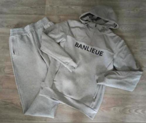 🧔trainings/joggingpak van banlieue maat S🧔, Kleding | Heren, Sportkleding, Zo goed als nieuw, Algemeen, Maat 48/50 (M), Grijs
