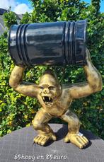 Aap met ton 65hoog, Tuin en Terras, Tuinbeelden, Ophalen, Nieuw, Kunststof, Dierenbeeld