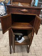 Antieke Grammofoon in Kast - Werkend!, Antiek en Kunst, Ophalen of Verzenden