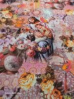 paneel canvas stenzo roze, Overige kleuren, Nieuw, Ophalen of Verzenden, 30 tot 120 cm