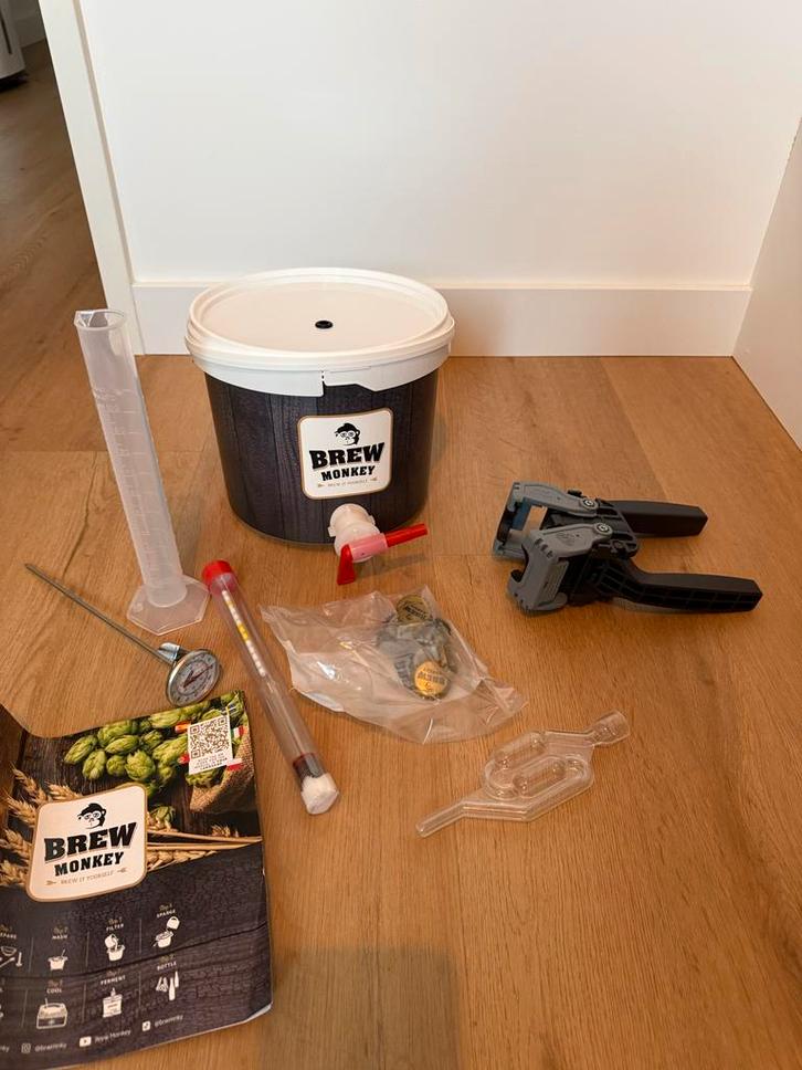Bierbrouw pakket - Brew Monkey, Hobby en Vrije tijd, Knutselen, Zo goed als nieuw, Gereedschap of Toebehoren, Ophalen of Verzenden
