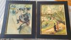 Vintage Kunstreproducties Utrillo & Renoir, Antiek en Kunst, Kunst | Schilderijen | Klassiek, Ophalen of Verzenden