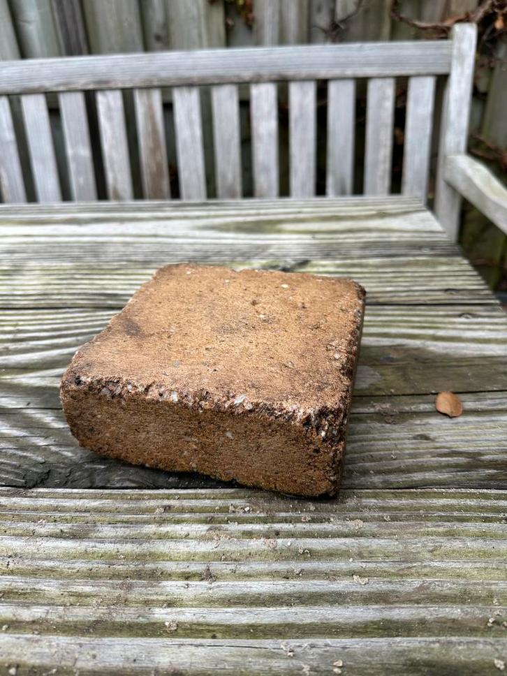 Terrastegels (3-4 m2) - Gratis af te halen!, Tuin en Terras, Tegels en Klinkers, Gebruikt, Terrastegels, Beton, Minder dan 5 m²