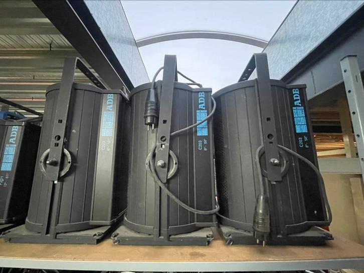 STUNTVERKOOP.  Theaterspots ,Theater Lampen ADB/ COEMAR  ENZ, Muziek en Instrumenten, Theaterbelichting, Gebruikt, Verzenden