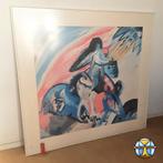 Grote (hoge kwaliteit) print Kadinsky The Rider (95x101cm), Antiek en Kunst, Ophalen of Verzenden
