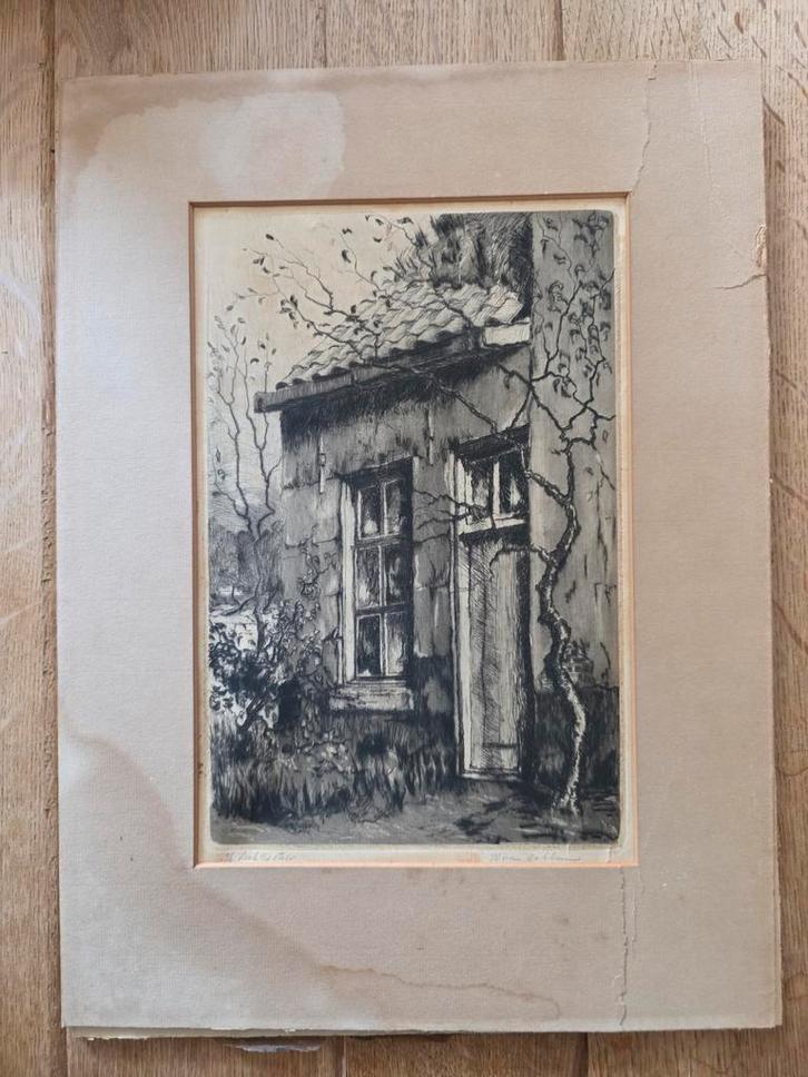 Hans van Dokkum - Huis, Antiek en Kunst, Kunst | Etsen en Gravures, Ophalen of Verzenden