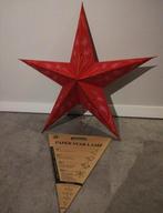 Paper star lamp, kerst ster met lamp (nieuw), Ophalen of Verzenden, Nieuw