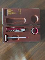 Wijn temperatuur setje in houten doosje, Ophalen of Verzenden, Zo goed als nieuw