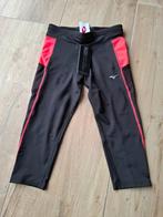 Mizuno capri sportbroek - zwart roze - maat S - nieuw, Zwart, Nieuw, Ophalen of Verzenden, Hardlopen of Fietsen