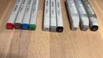 Set van 7 Copic Markers + 3 navullingen, Ophalen of Verzenden, Nieuw, Potlood of Stift