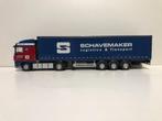 modelauto 1-50 WSI Daf XF 105 en Tautliner Schavemaker, Hobby en Vrije tijd, Modelauto's | 1:50, Ophalen of Verzenden, Zo goed als nieuw