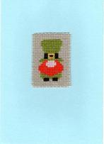 kaart met geborduurde ierse gnoom (1195), Ophalen of Verzenden, Nieuw, Overige thema's