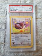 Eevee 1st Edition Jungle PSA 9 Engels, Ophalen of Verzenden, Zo goed als nieuw, Losse kaart