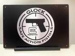 Glock Pistols metalen reclamebord (Old Look), Nieuw, Ophalen of Verzenden, Pand50, Info@pand50.nl
