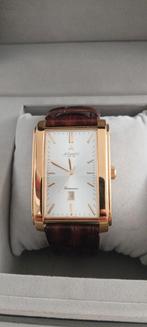 Atlantic heren polshorloge - Zo goed als nieuw, Overige merken, Leer, Polshorloge, Ophalen of Verzenden