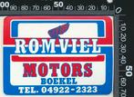 Sticker: Romviel Motors - Boekel (7), Verzenden, Zo goed als nieuw, Auto of Motor