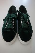 Superga Lizzy vd Ligt gympen sneakers groen fluweel maat 41, Ophalen of Verzenden, Superga, Groen, Sneakers of Gympen
