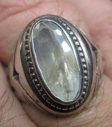 Saffier %100 natuurlijk ring ca1940 12 krt saffier zeldzaam beschikbaar voor biedingen