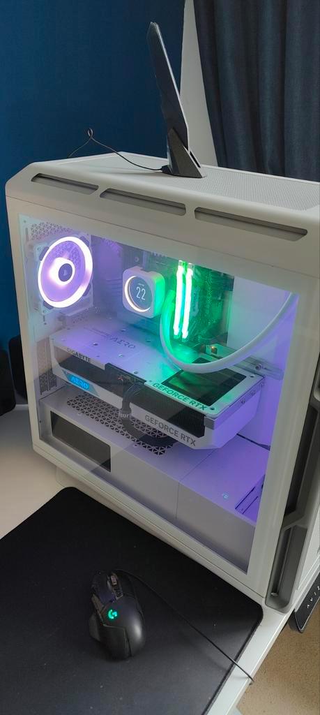 PC desktop super gaming+ monitor gaming + desk electric, Computers en Software, Desktop Pc's, Zo goed als nieuw, 4 Ghz of meer