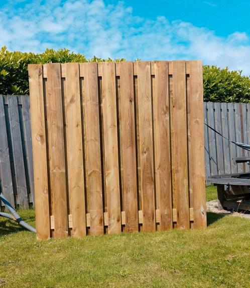 Schutting Geïmpregneerd Grenen 21planks, Tuin en Terras, Schuttingen, Nieuw, Hout, 1 tot 2 meter, Minder dan 3 meter, Ophalen