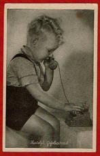 Kinderen - Jongetje met telefoon - 1946 (Postst.Bovensmilde), 1940 tot 1960, Gelopen, Kinderen, Ophalen of Verzenden