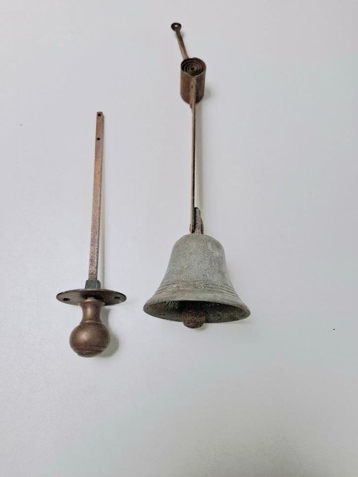 Antieke trekbel, Doe-het-zelf en Verbouw, Hang- en Sluitwerk, Gebruikt, Overige typen, Koper of Messing, Ophalen of Verzenden