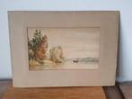 aquarel Maarten Jacob Wessel tekenleraar Rotterdam 1864-1936, Antiek en Kunst, Ophalen