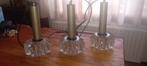 Zeldzaam! Vintage Doria Leuchten Hanglamp IJsglas 3-punts, Ophalen of Verzenden, Gebruikt, Glas, Minder dan 50 cm