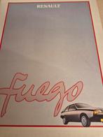 Nederlands Renault Fuego coupés folder izgst óók luxe GTX, Ophalen of Verzenden, Zo goed als nieuw, Renault