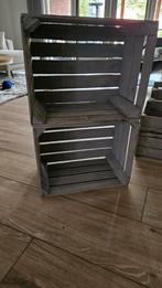 Houten Kisten Greywash - 5 Stuks, Huis en Inrichting, Woonaccessoires | Kisten, Ophalen