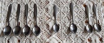 8 advokaat lepeltjes, stainless, Nieuwpoort, Inoxa, RVS beschikbaar voor biedingen