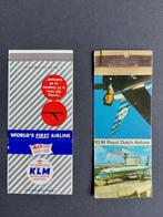 2 KLM luciferdoosjes (K972), Ophalen of Verzenden, Gebruikt, Overige typen