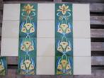 15 rijen van 4 kleurrijke wandtegels afbeelding in relief